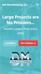 Mobile Screenshot of dmmfg.com